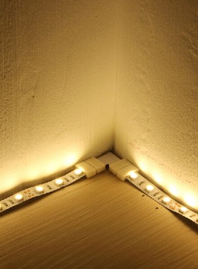 LED灯带8mm10mm2线3线4线RGB234PIN免焊接快速连接卡扣器双头端子