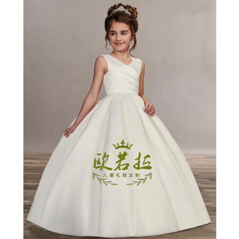 欧若拉儿童礼服定制锻面绑带长款伴娘婚纱裙女童大提琴演出晚礼服,童装/婴儿装/亲子装,儿童礼服,淘宝优惠券,粉丝福利购,淘宝优惠卷