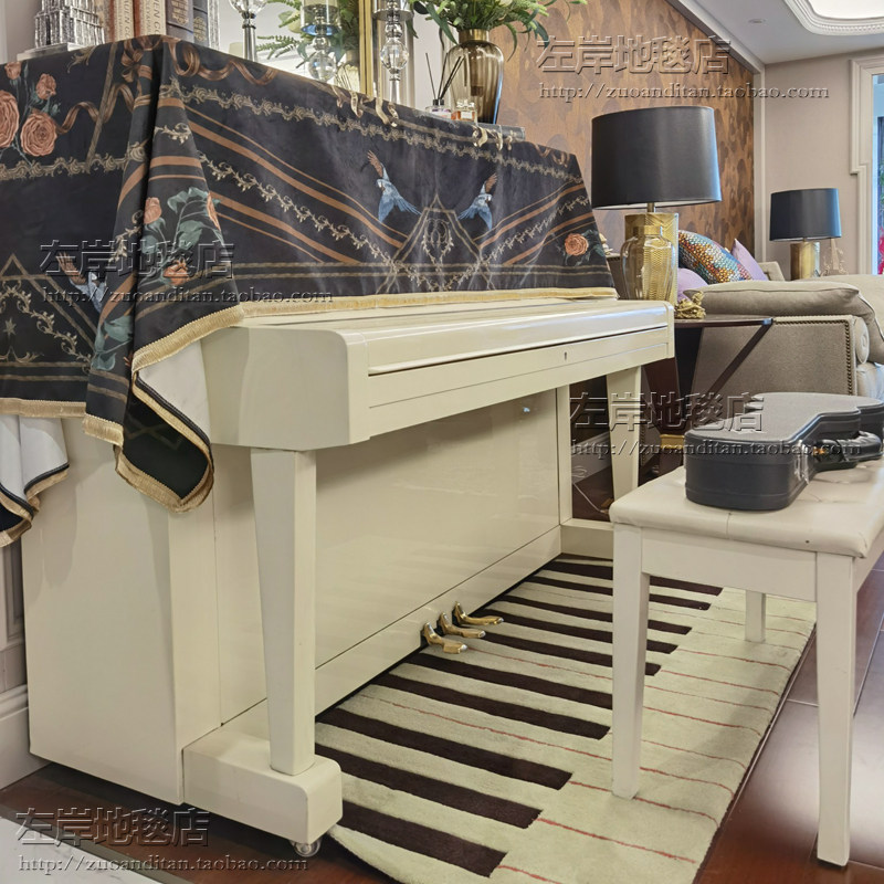 钢琴隔音减震地毯地垫客厅卧室书房钢琴凳椅子脚垫加厚手工地毯