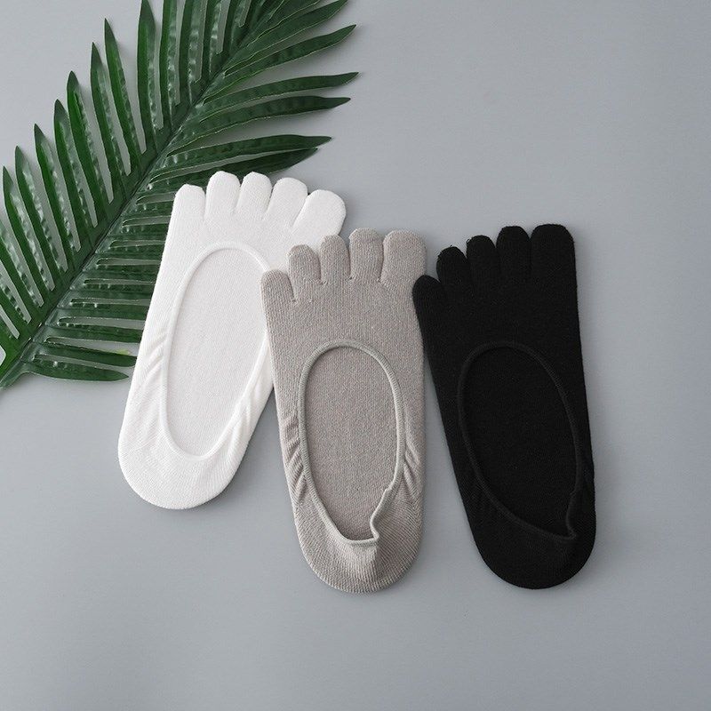 内田夏季男士隐形五指袜薄款浅口短船袜棉质防臭低帮素色五趾袜,女士内衣/男士内衣/家居服,船袜,淘宝优惠券,粉丝福利购,淘宝优惠卷