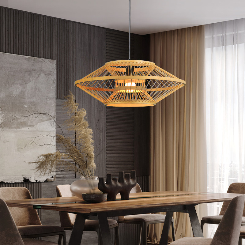 新中式吊灯禅意茶室竹艺灯日式竹编灯笼灯罩中国风创意个性艺术灯,家装灯饰光源,酒店/宴会厅/餐饮吊灯,淘宝优惠券,粉丝福利购,淘宝优惠卷