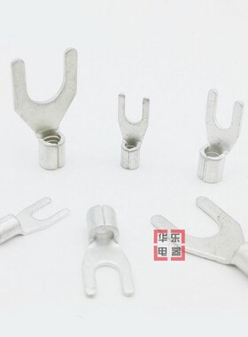 UT10-8 冷压接线端子U型Y形叉形裸端头铜线鼻子500只