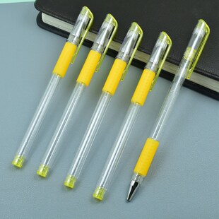 金黄/白色欧标空笔壳空笔杆中性笔笔芯替换笔管外壳通用型空笔皮.