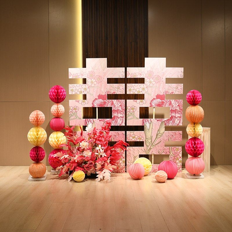 新中式订婚宴装饰布置吾家有喜繁花装饰定制背景墙KT板结婚布置,节庆用品/礼品,装扮布置套餐,淘宝优惠券,粉丝福利购,淘宝优惠卷