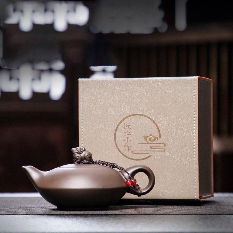 紫砂大容量茶壶泡茶家用原矿紫泥功夫茶具单个紫砂壶半手工泡茶器