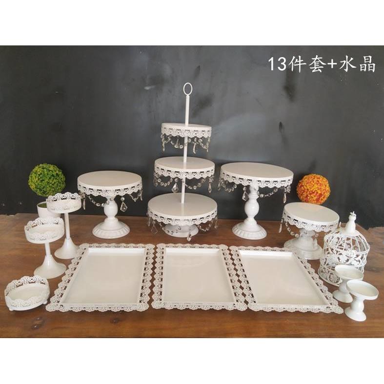 欧式甜品台摆件展示架蛋糕托盘婚礼摆台装饰下午茶点心架冷餐茶歇