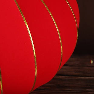 过年新年大红绒布福字灯笼家用挂饰户外阳台装饰布置中国风吊灯