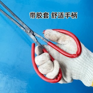 扁头煤块夹火钳夹子捡垃圾夹拾物器家用加长取物碳夹环卫工卫生钳