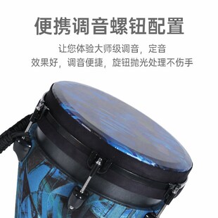 莫森非洲鼓高颜值复合碳纤维轻型便携手鼓成人专业伴奏乐器12寸