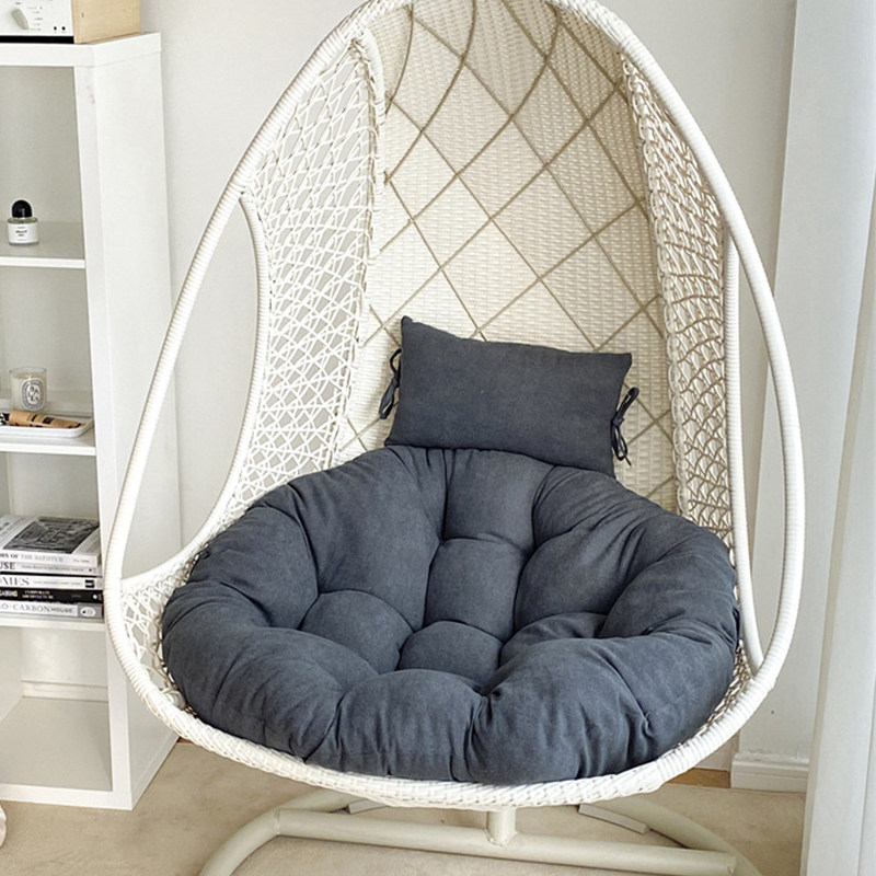 加厚吊椅吊篮藤椅坐垫可拆洗圆形摇篮垫靠垫秋千鸟巢单人摇椅垫子