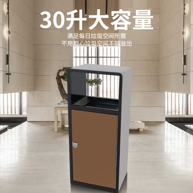 酒店商场立式垃圾桶烟灰缸大堂电梯口不锈钢走廊大厅果皮箱定制