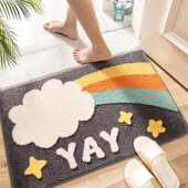 卫生间地垫浴室吸水防滑垫卧室家用入户门口进门地毯洗手间厕所垫