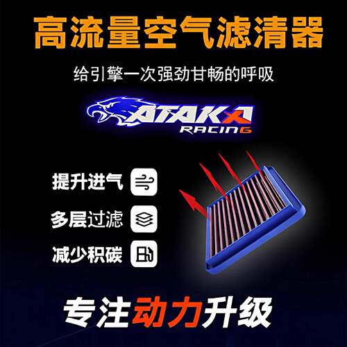 ATAKA适用XMAX300竞技高流量空滤芯NMAX155空气滤芯NVX155滤清器