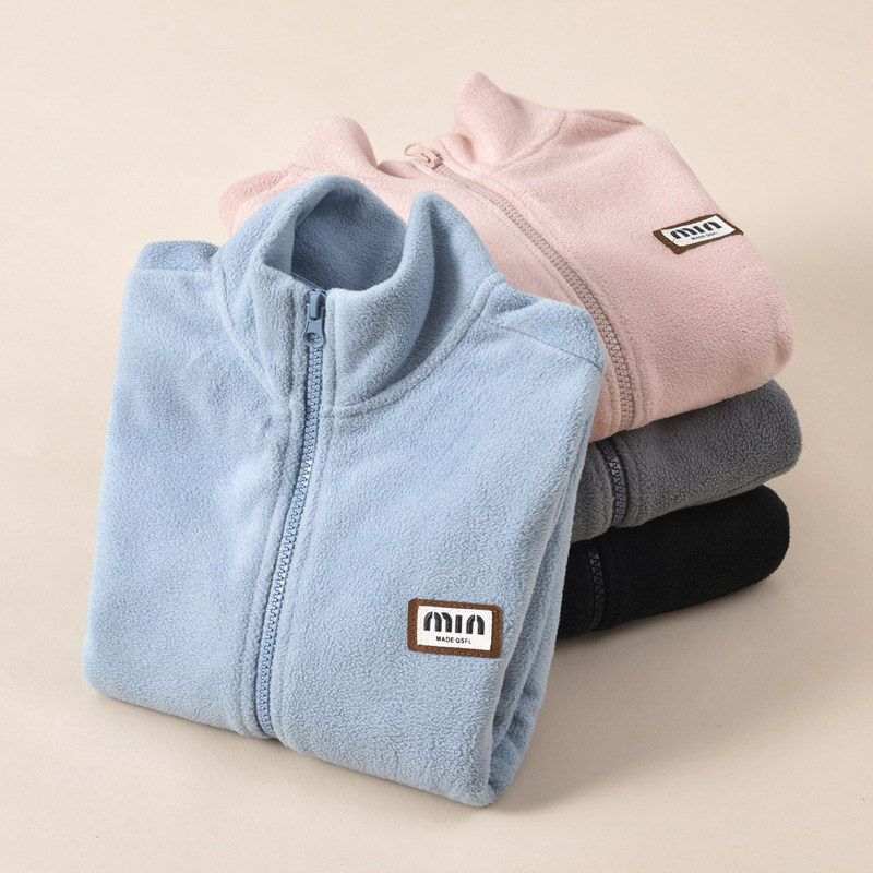 儿童外套摇粒绒2024新款春秋款洋气秋装男童装女童加绒上衣秋冬款,童装/婴儿装/亲子装,普通外套,淘宝优惠券,粉丝福利购,淘宝优惠卷