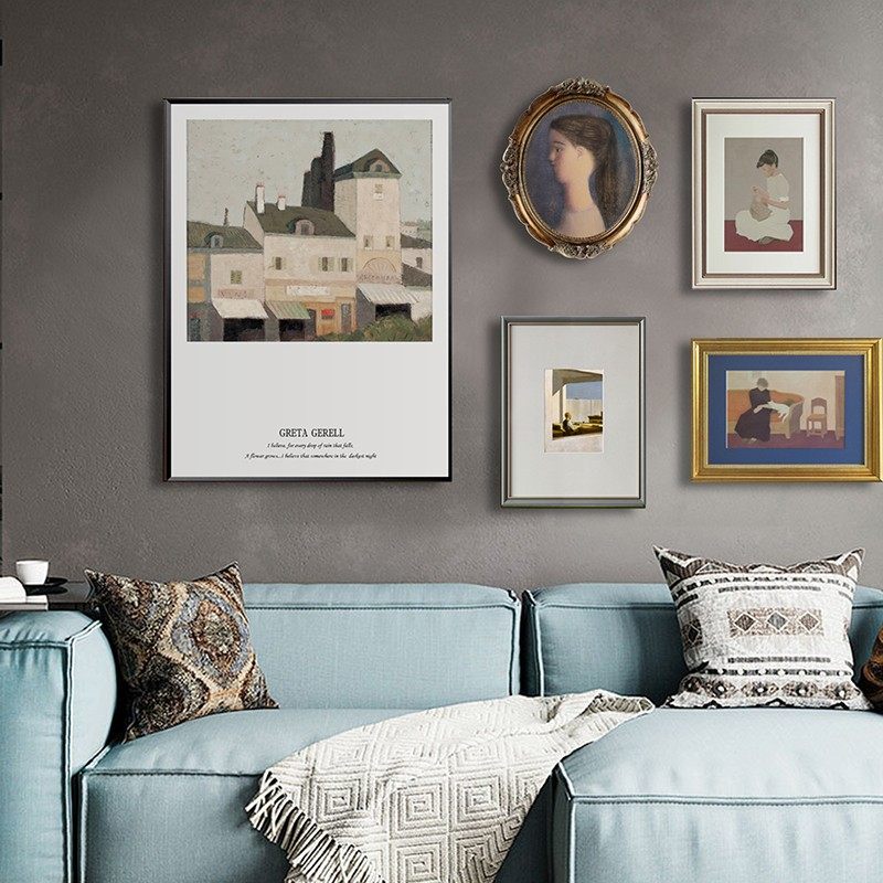 复古客厅欧式餐厅艺术装饰画美式别墅轻奢沙发背景墙创意组合壁画,家居饰品,现代装饰画,淘宝优惠券,粉丝福利购,淘宝优惠卷