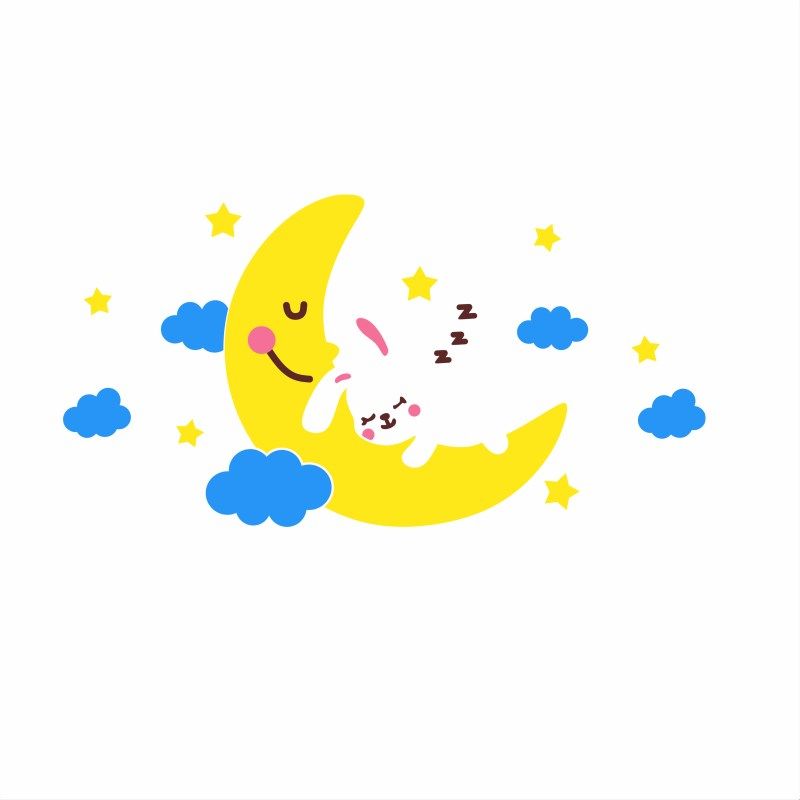 儿童房布置男女孩卧室床头墙面布置客厅卡通月亮兔子3d立体墙贴画,家居饰品,文化墙贴,淘宝优惠券,粉丝福利购,淘宝优惠卷