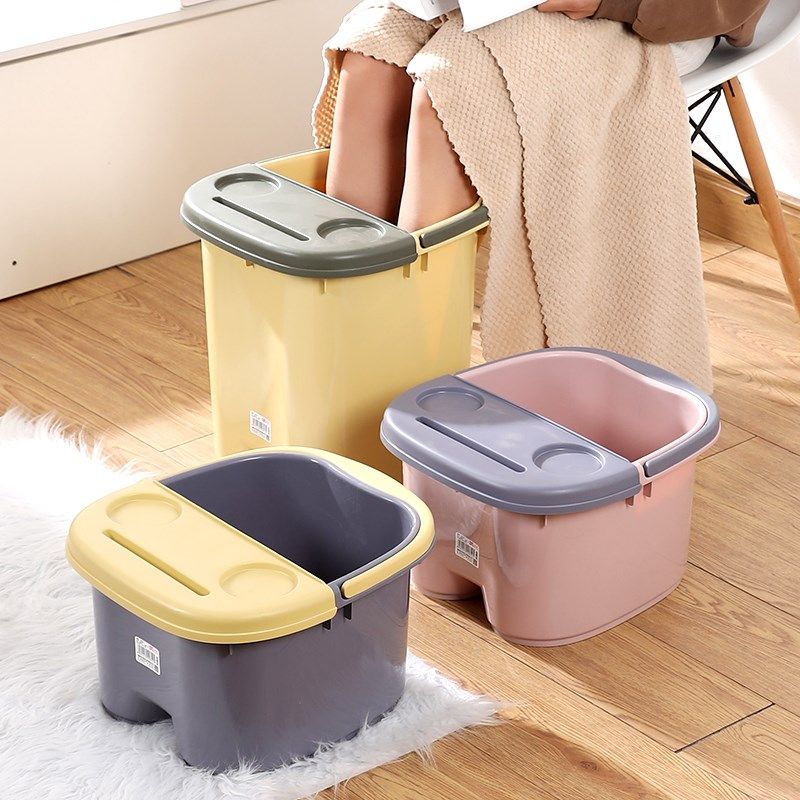 家用手提带盖加高加厚足浴桶泡脚桶足浴盆塑料洗脚桶过小腿泡脚盆,家庭/个人清洁工具,足浴盆/足浴桶,淘宝优惠券,粉丝福利购,淘宝优惠卷