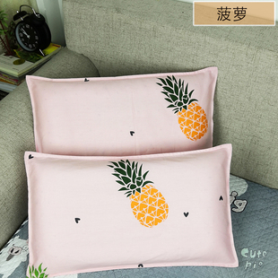 小号枕套纯棉40x60单人儿童婴儿枕头套吸汗透气宝宝30乘50cm48*74