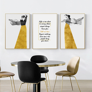 金色年华客厅三幅组合客厅沙发後面的背景墙面装饰画动物骏马挂画