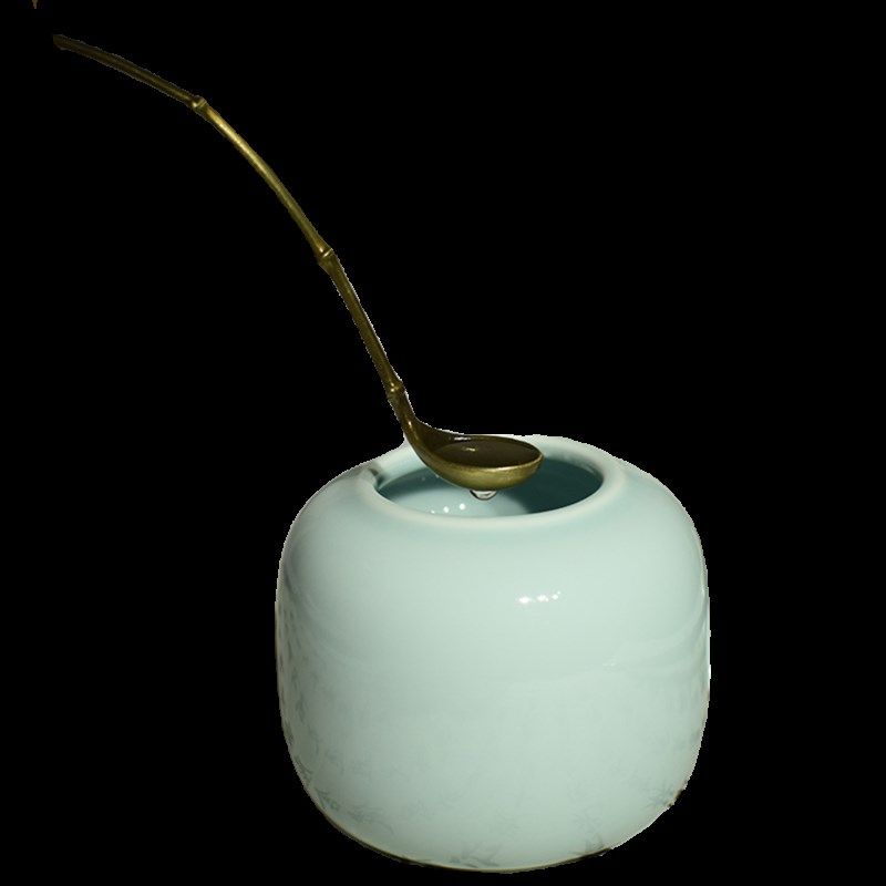 厚院【三元 水盂】影青陶瓷笔洗毛笔池涮笔涮墨缸文房小号水盂,文具电教/文化用品/商务用品,笔洗,淘宝优惠券,粉丝福利购,淘宝优惠卷