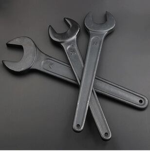 单头呆扳手开口扳手敲击呆板手加长扳手压力机冲床专业黑色重型