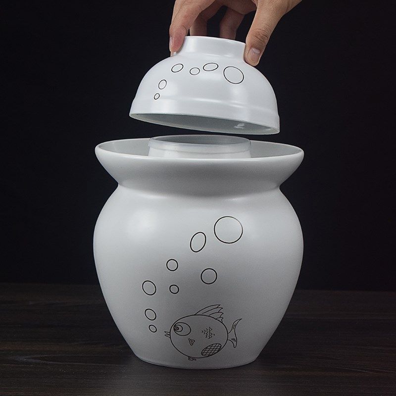 景德镇陶瓷泡菜坛子带内盖家用老式密封腌制酸菜咸菜罐鸭蛋腌制缸,厨房/烹饪用具,泡菜罐/坛,淘宝优惠券,粉丝福利购,淘宝优惠卷