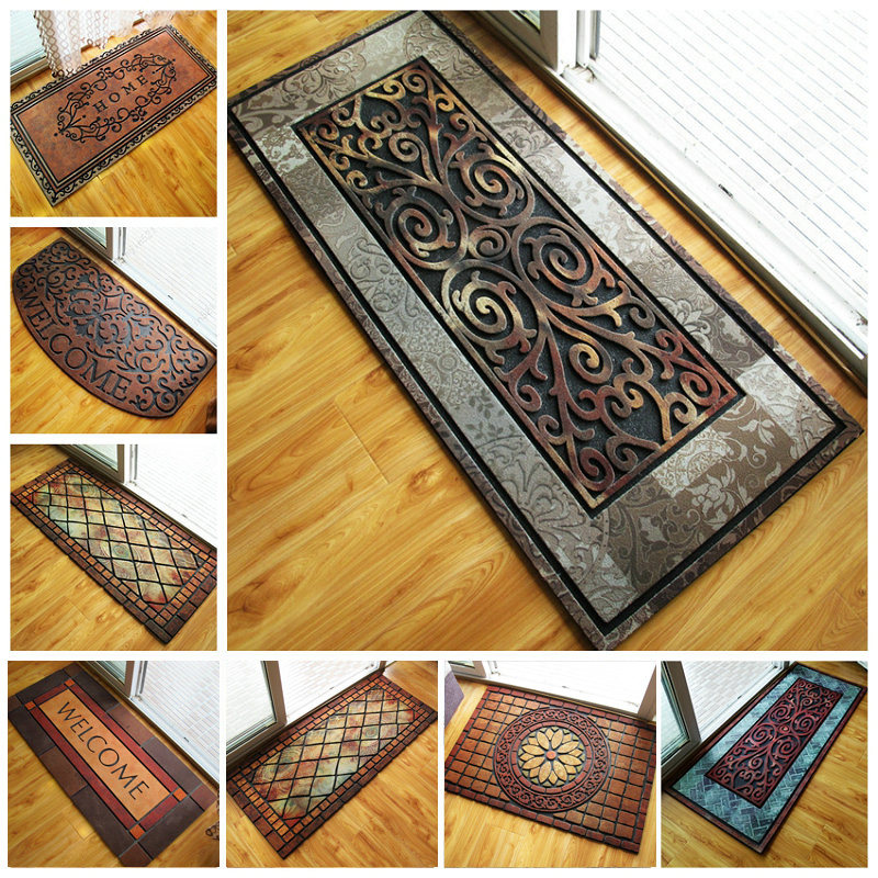美式进门地垫入户门门口餐厅橡胶地毯门厅玄关防滑吸水蹭土脚踏垫,居家布艺,家用脚垫,淘宝优惠券,粉丝福利购,淘宝优惠卷