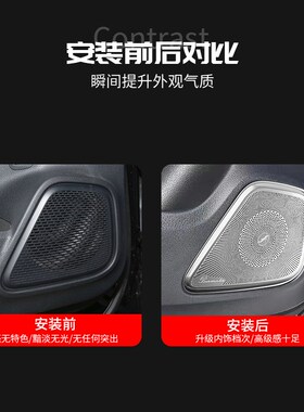 适用奔驰新款A级GLB200 A200L GLA200 CLA200改装车门音响喇叭罩