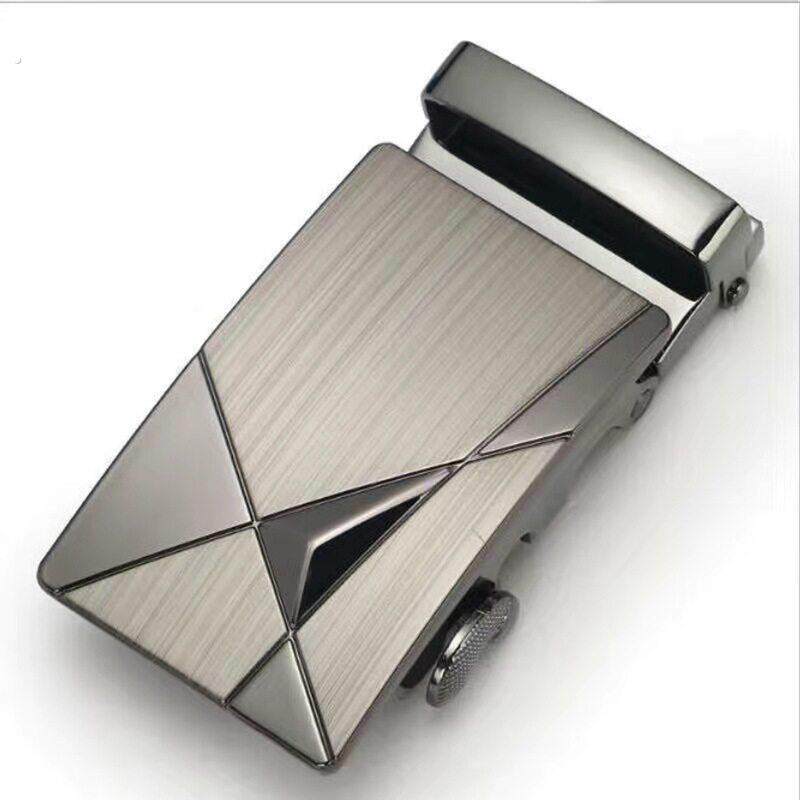 无牙自动扣男士皮带扣头内穿无孔裤腰带单皮带头3.5平滑扣子