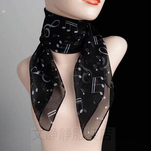 女士2024新款沙巾丝巾波点三角纱巾护颈小围巾秋季高级感搭配大衣