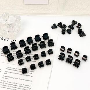 小抓夹精致迷你黑色女公主头发夹刘海夹小号碎发卡新款小夹子头饰