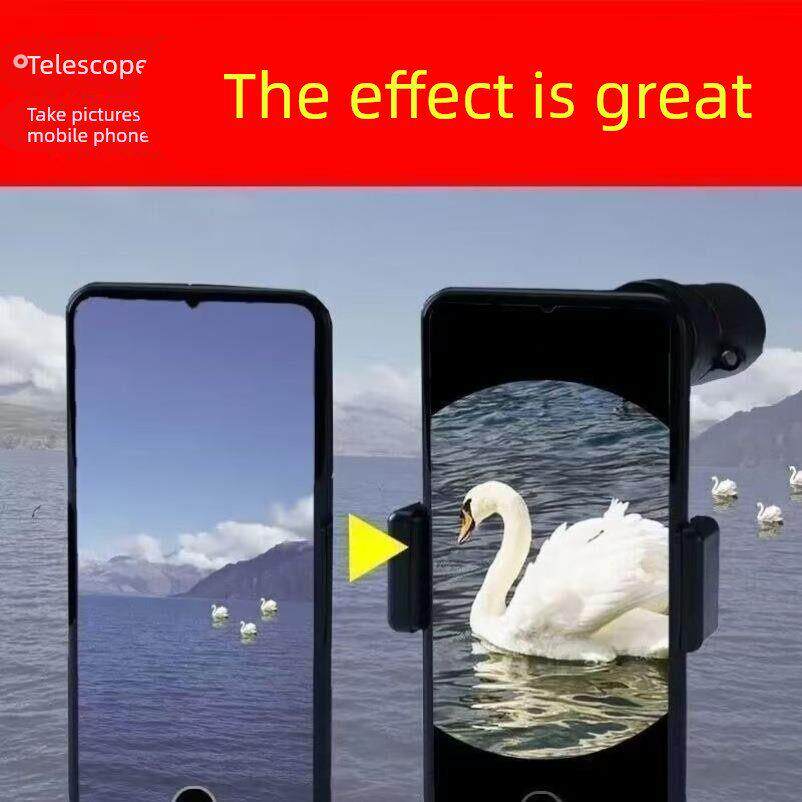 望远镜高倍高清夜视穿墙单筒镜手机观鸟拍照便携户外演出