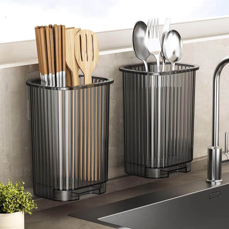 丙烯酸筷子收纳盒厨房筷子笼壁挂式筷子笼家用勺子筷子桶收纳架,餐饮具,餐具笼/架,淘宝优惠券,粉丝福利购,淘宝优惠卷