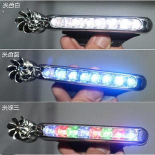 免接线太阳能汽车风能日行灯风力LED日间行车灯装饰风吹日行灯