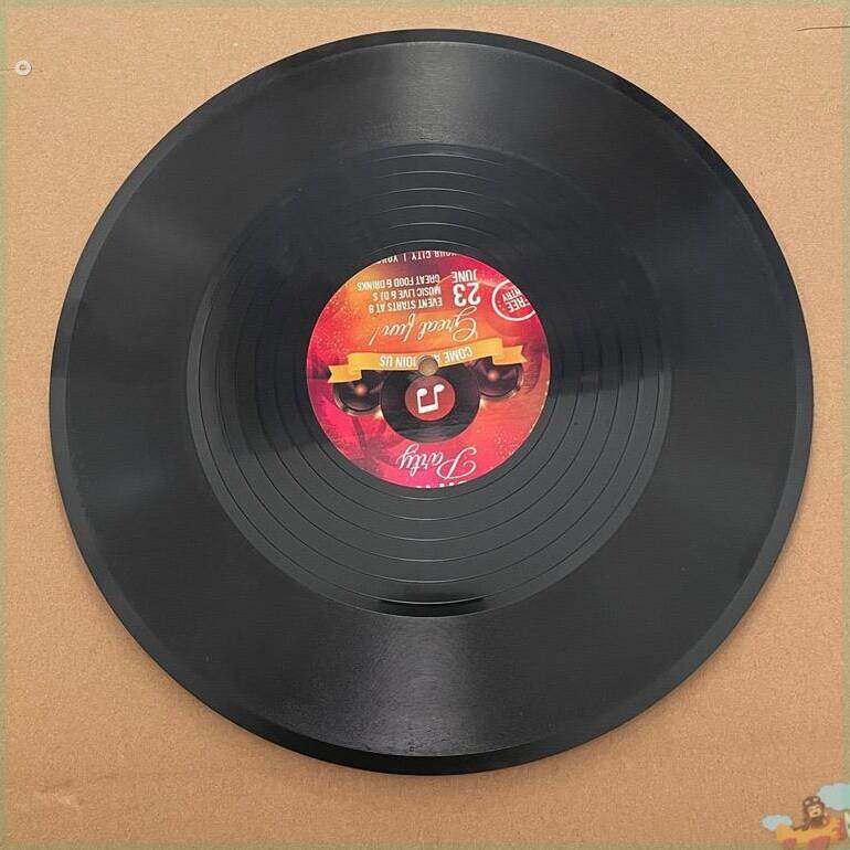 复古工业风黑胶唱片碟片模型道具墙饰壁饰酒吧创意怀旧装饰品摆件