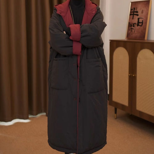 时尚设计感冬季双面穿撞