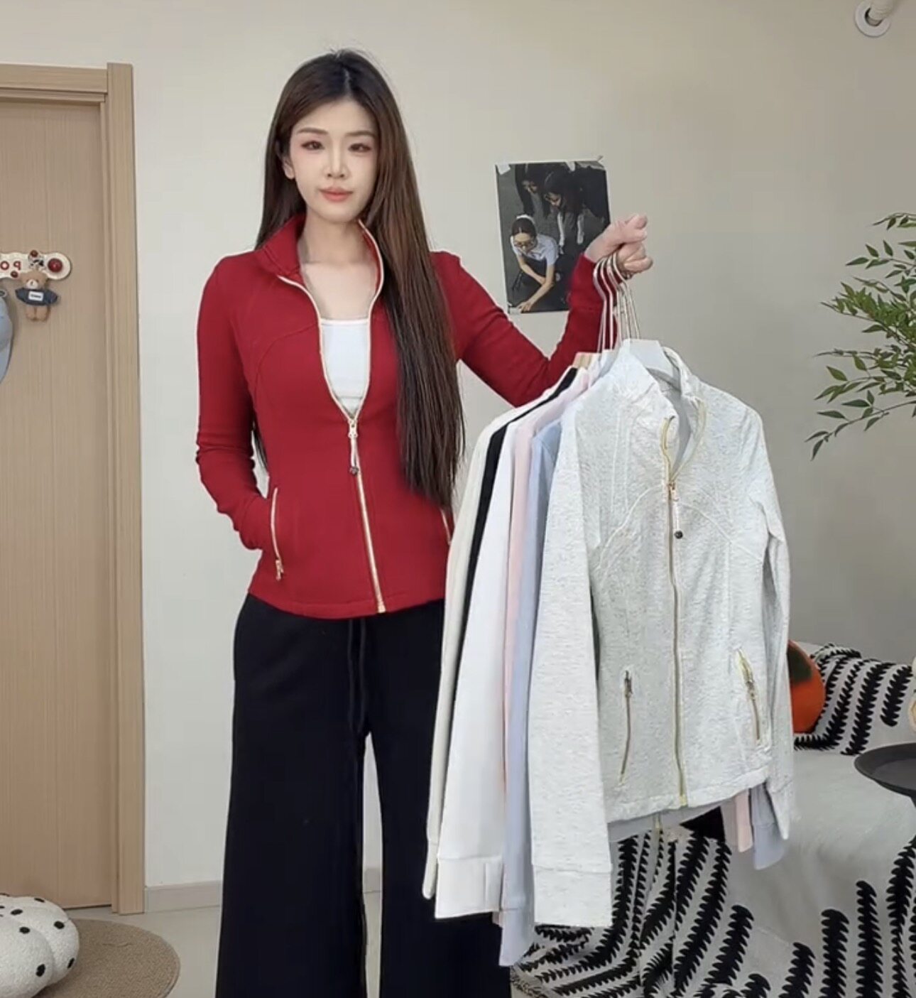 春夏季薄款立领拉链瑜伽服外套女收腰修身显瘦百搭休闲上衣开衫潮