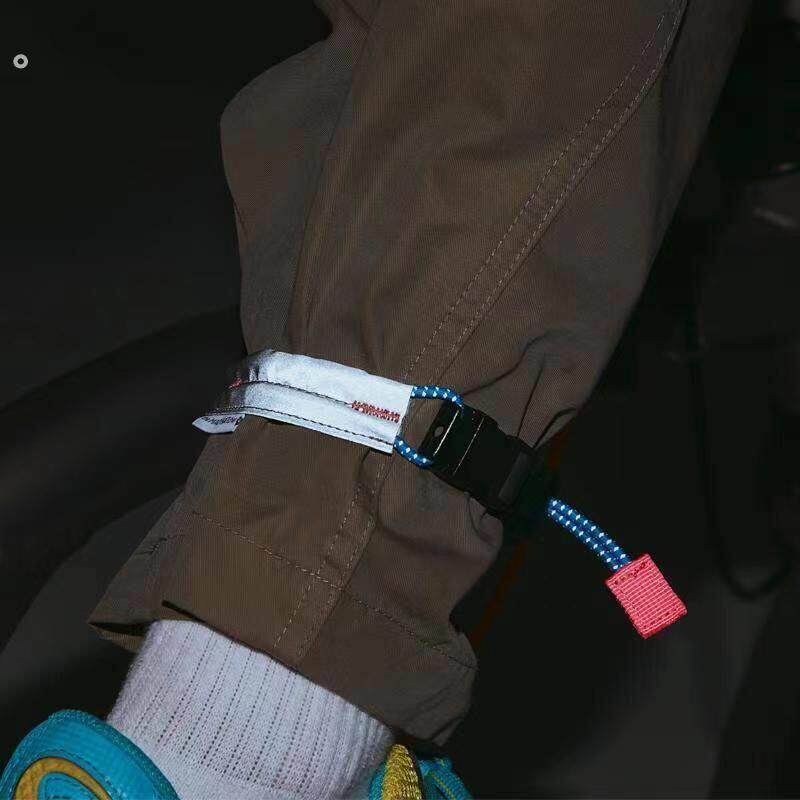 束脚带安全带骑行反光骑行扎带束裤带 夜骑自行车束管带2025新款