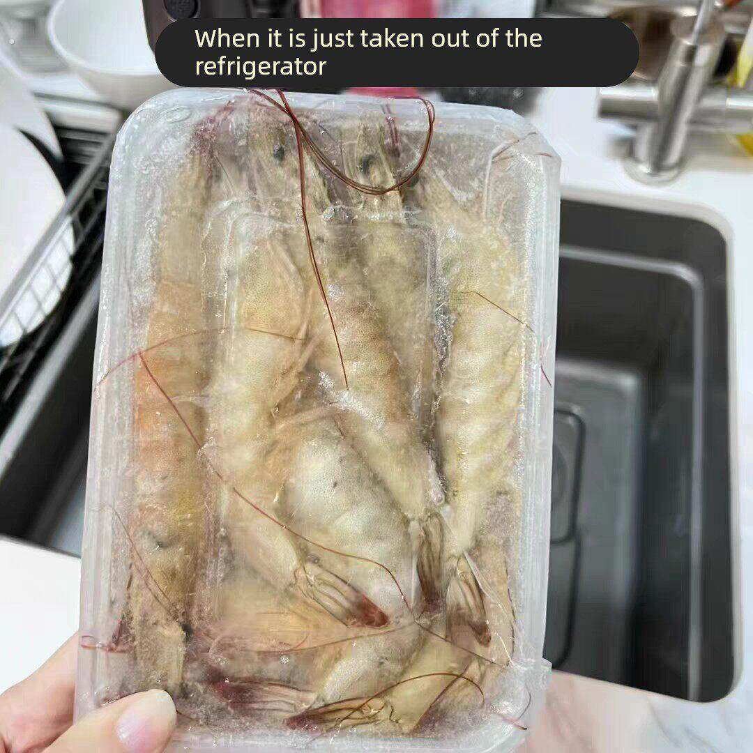 冻虾盒塑料一次性冰盒冷藏冷冻盒冻虾专用速冻冰箱储物盒保鲜盒子