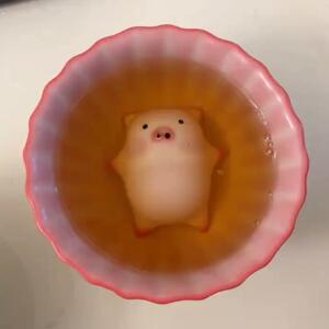 可爱吐泡泡小猪茶宠茶杯主人陶瓷功夫品茗女士专用个人闺蜜礼品
