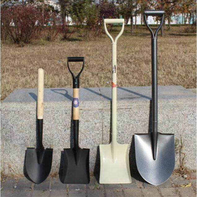 新疆包邮铁锹农用挖土铁铲种菜加厚园艺工具小钢铲农具锰钢一体锹