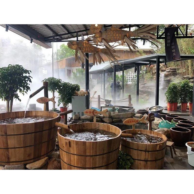 纯手工古法木海养鱼盆金鱼乌龟木桶鱼缸餐饮民宿造景装饰大型圆桶