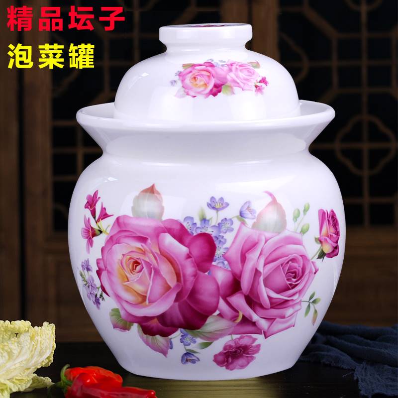 泡菜坛子家用土陶陶瓷四川大小号加厚带盖酸菜坛子老式瓦罐腌菜坛