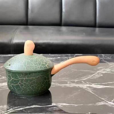 16cm绿色乌龟奶锅宝宝辅食奶锅