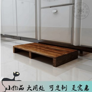 实木脚踏搁脚凳阳台增高架浴室厨房防滑垫儿童脚踏家用电器增垫板