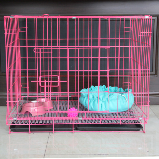 泰迪狗笼子中小型犬带厕所狗狗笼围栏室内通用折叠大猫笼子兔子笼