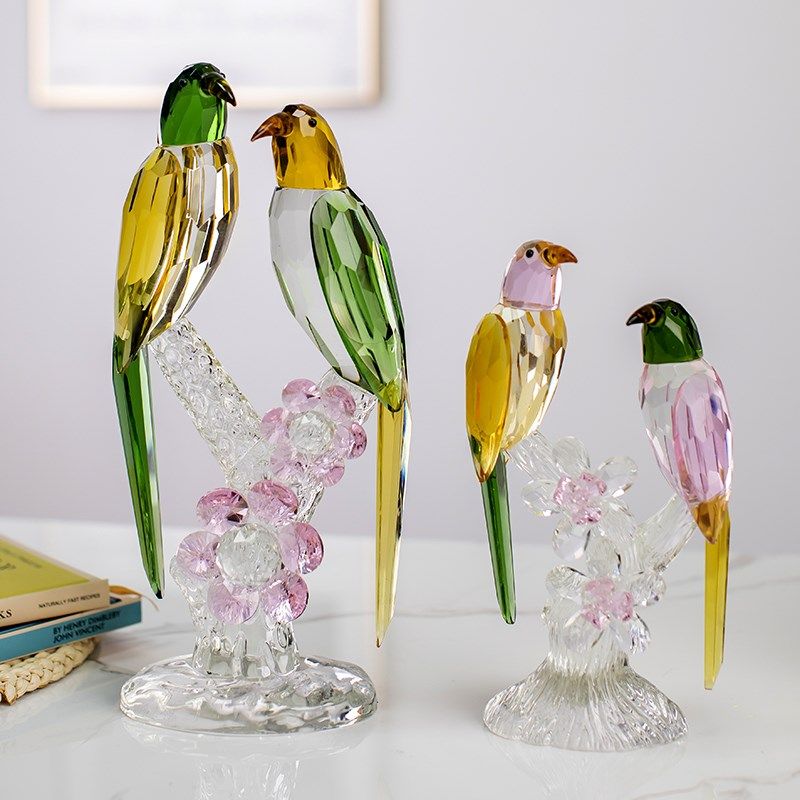 祥瑞水晶喜鹊鸟摆件轻奢客厅酒柜家居装饰品高档新婚礼物乔迁新居,家居饰品,装饰摆件,淘宝优惠券,粉丝福利购,淘宝优惠卷