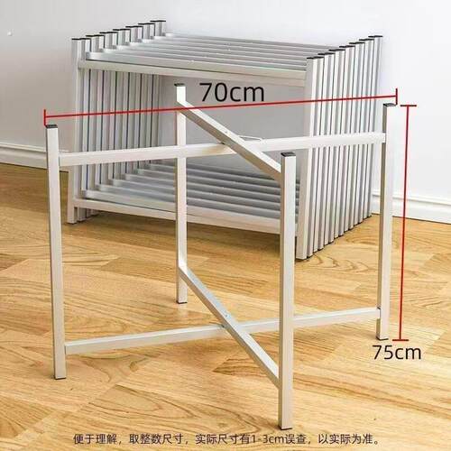 桌架饭桌腿可折叠桌腿通用加厚支架子大圆桌子腿餐桌四脚底座脚架