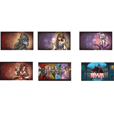 狼人剧本杀店墙面装饰品网红打卡拍照区布置桌游密室逃脱房间贴纸