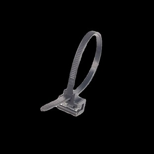 汽车发动机舱钣金卡扣尼龙扎带内嵌钢夹片油管固定束线黑色勒死狗